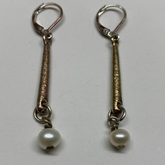 Stainless Steel And Faux-Pearl Necklace And Earrings Set - Picture 6 of 6